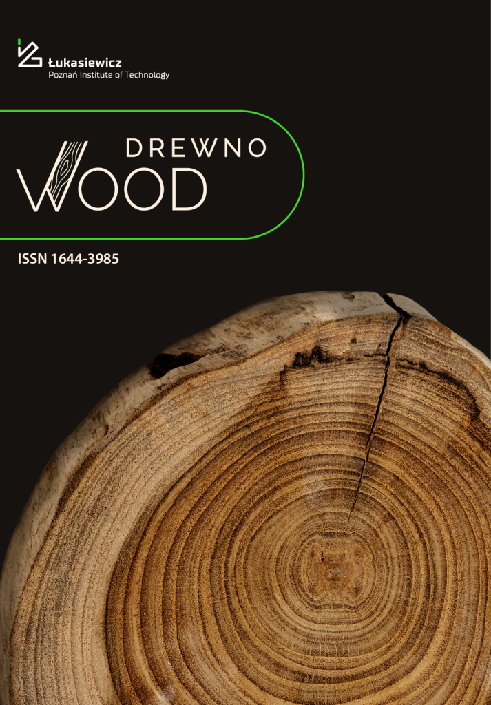 Okładka czasopisma Wood. Drewno.